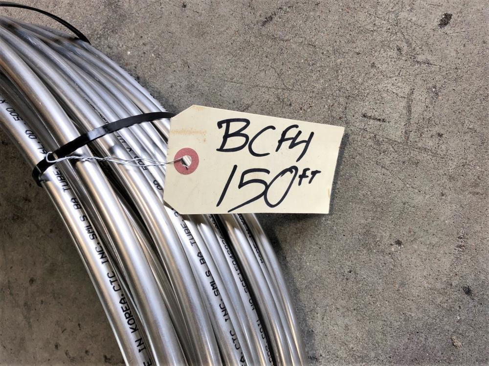 CTC Inc. SMLS BA 150ft. Tube, 316L Stainless Steel, 0.500 OD x 0.035" Wall